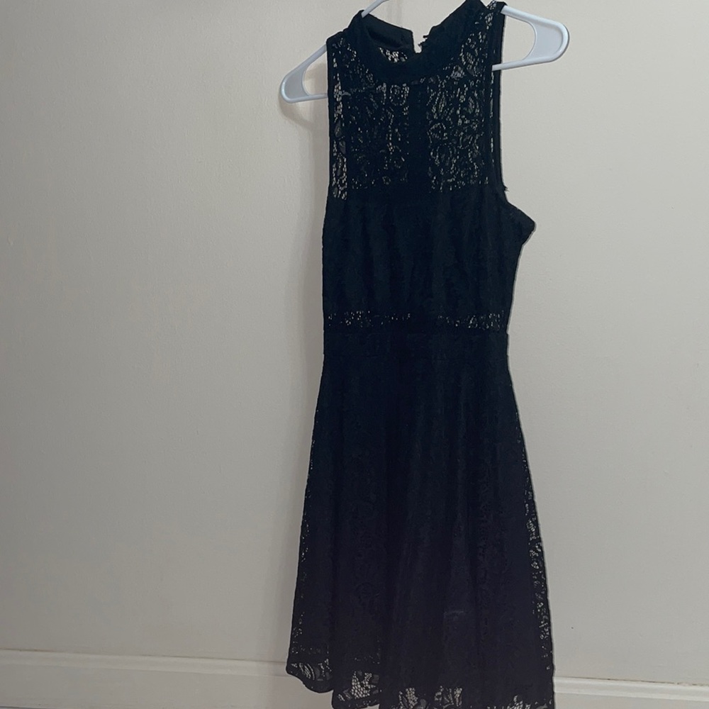 Simple Lacey black dress